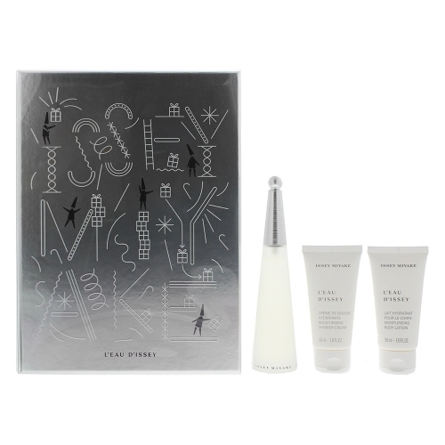 Issey Miyake L'eau D'issey Pour Femme - Gift Set With 50ml EDT Spray, 50ml Body Lotion and 50ml Shower Gel Issey Miyake L'eau D'issey Pour Femme - Gift Set With 50ml EDT Spray, 50ml Body Lotion and 50ml Shower Gel