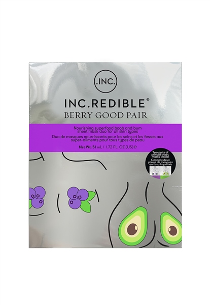 INC.redible Cosmetics Berry Good Pair Nourishing Boob And Bum Mask Duo