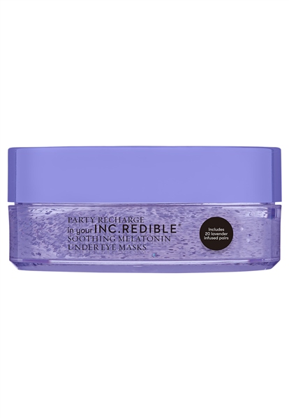 INC.redible Cosmetics Party Recharge Soothing Melatonin Under Eye Masks – 20 Pairs
