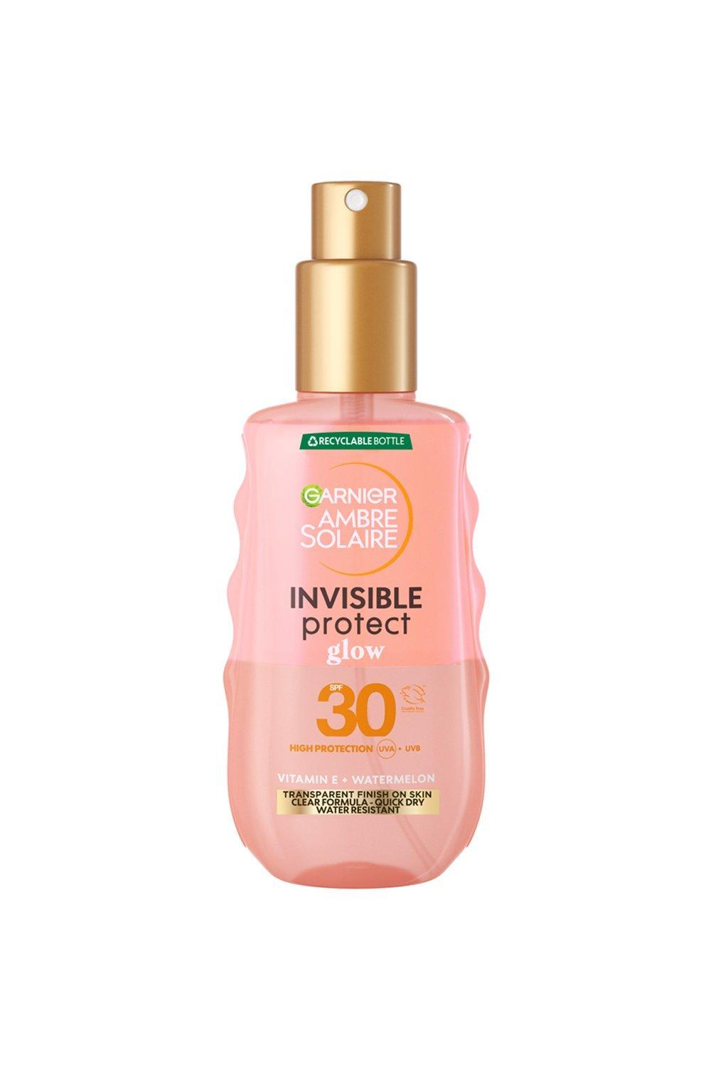 Ambre Solaire Invisible Protect Glow Transparent SPF30 Sun Cream Spray – Watermelon