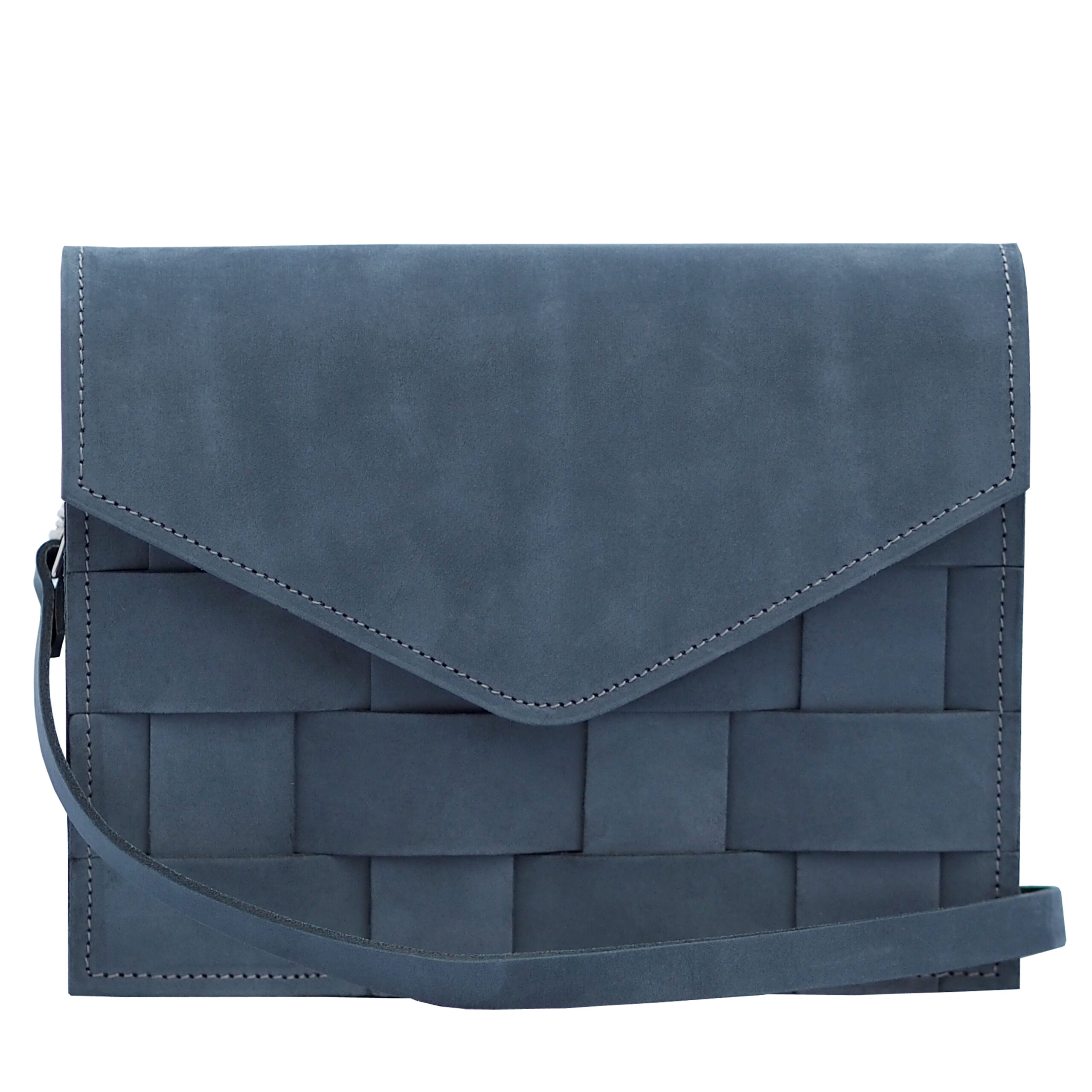 Eduards – Näver Mini Shoulder Bag In Oily Navy Leather