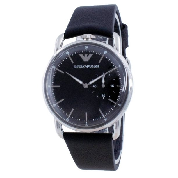 Emporio Armani – Black Dial Leather Quartz Men’s Watch (AR11336)