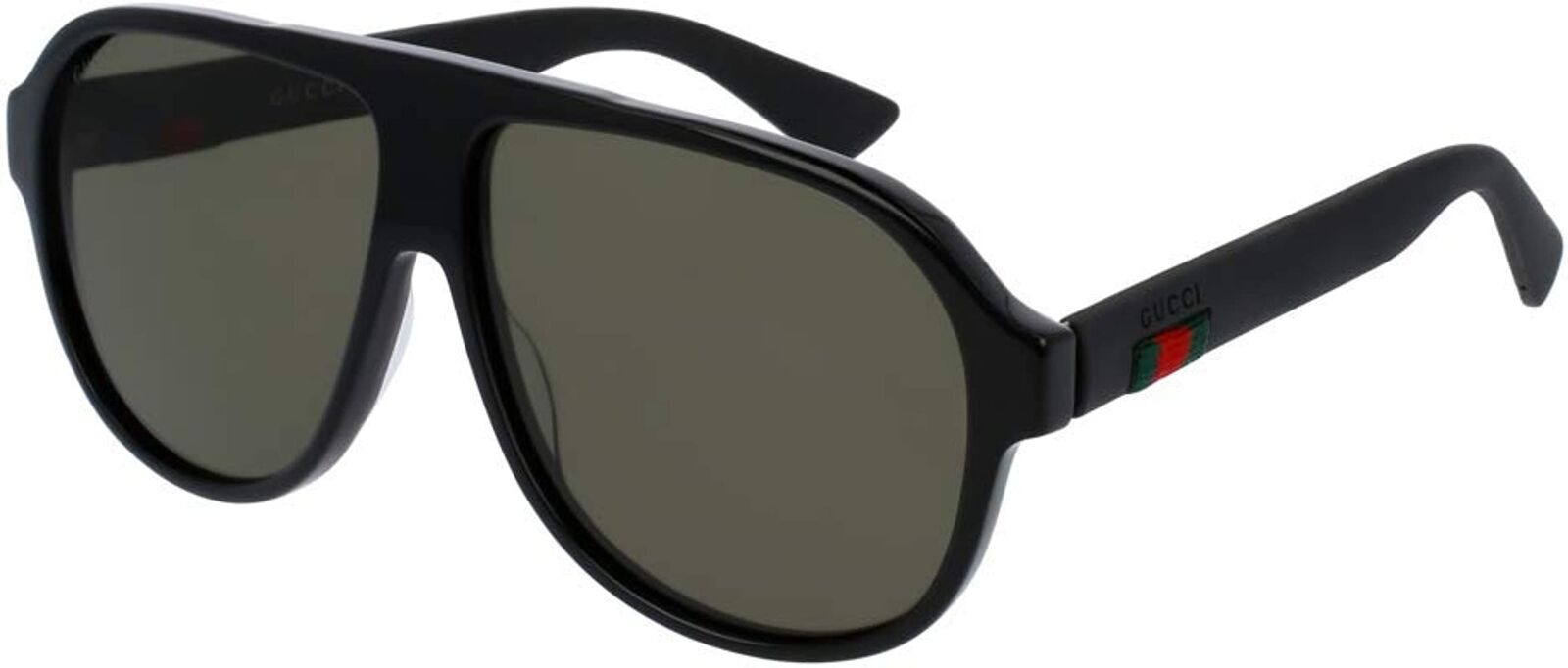 Gucci – GG0009S 001 Mens Sunglasses Black/Green