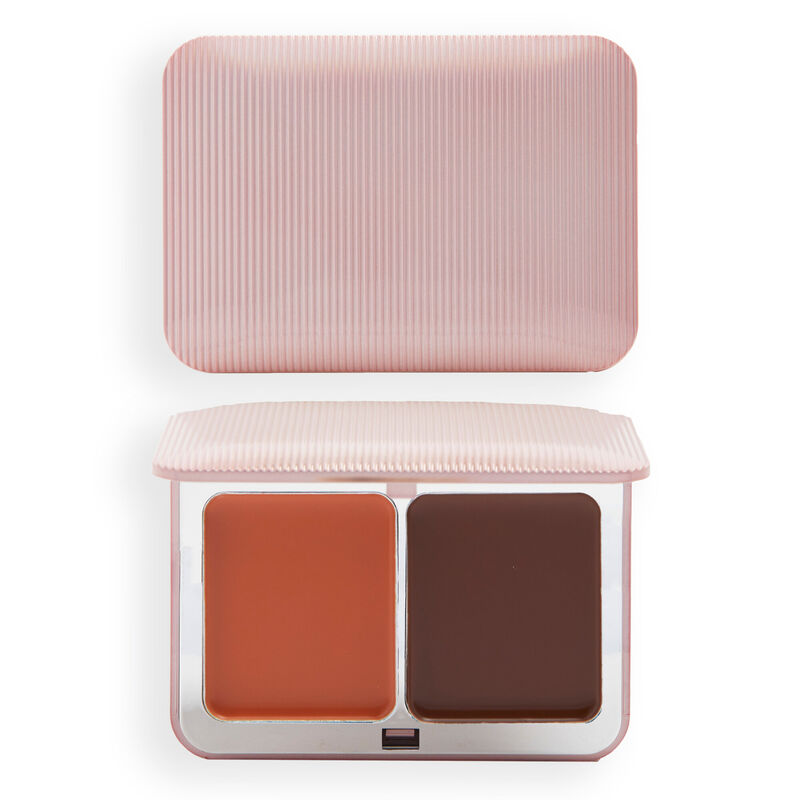 XX Revolution Glow Sculptor Cream Blush And Bronzer Rise And Fall Coral