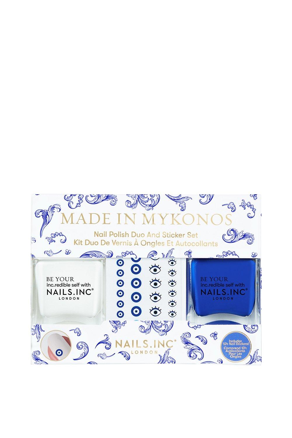 Made In Mykonos Nail Polish Duo And Sticker Set