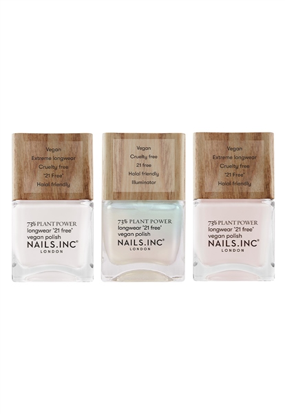 Nails.INC White Out 3-Piece Nail Polish Set