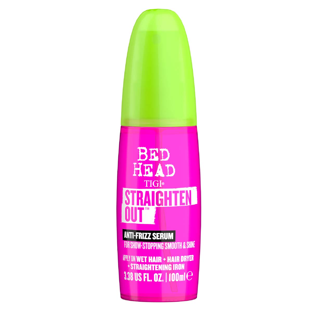Bed Head By Tigi Straighten Out Anti Frizz Serum For Smooth Shiny Hair 100Ml