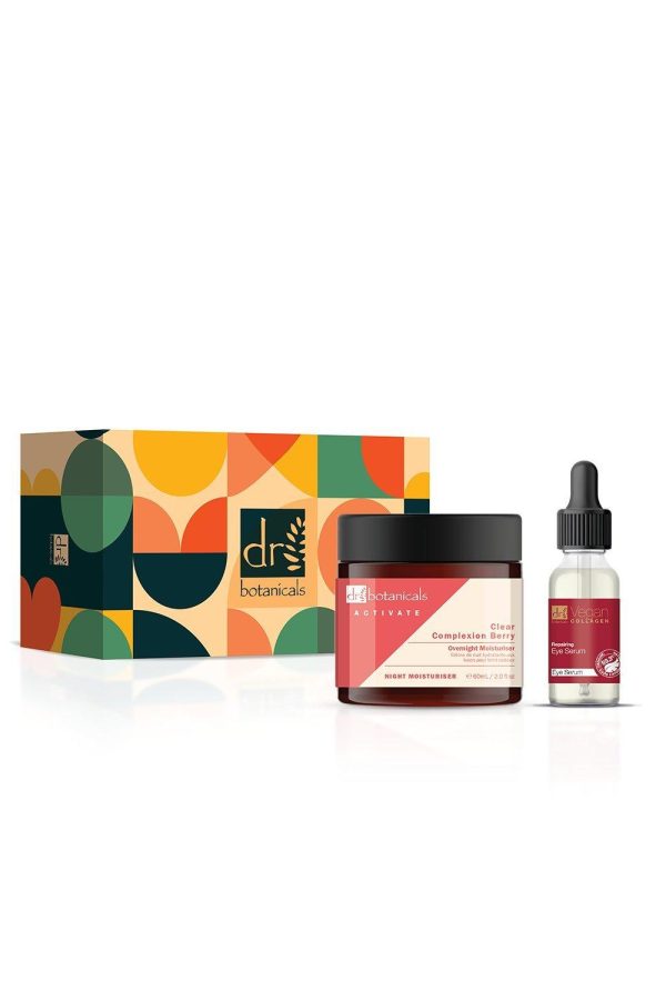 Vegan Collagen Eye Serum & Berry Overnight Moisturiser Kit Vegan Collagen Eye Serum & Berry Overnight Moisturiser Kit