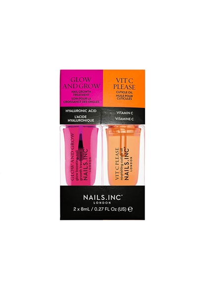 Nails.INC Glow And Grow X Vit C Please Nail Treatment Duo