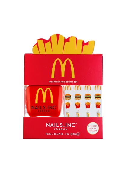 Nails.INC Nails.INC X McDonald’s Fries Nail Polish And Sticker Set