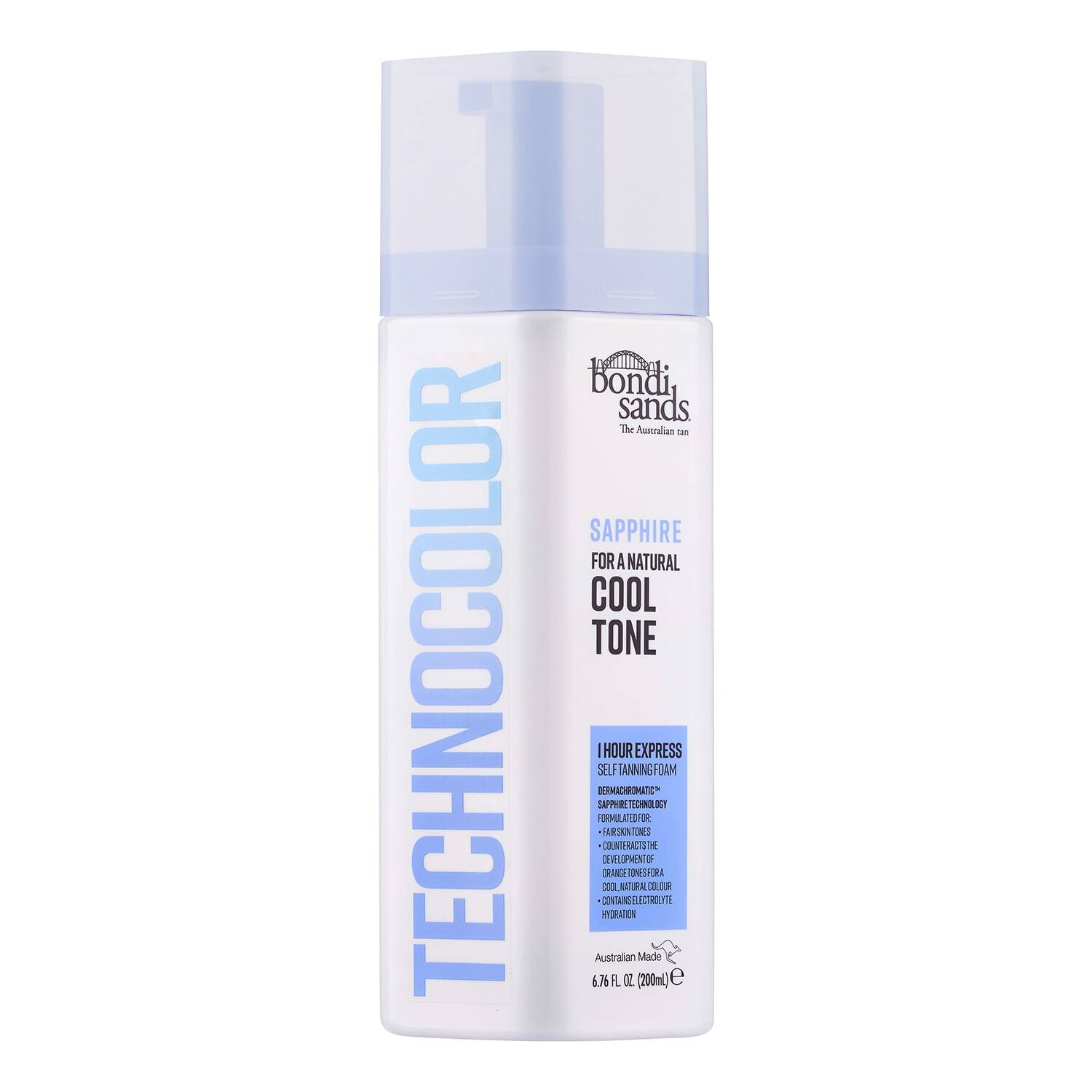 Bondi Sands Technocolor 1 Hour Express Self Tanning Foam Sapphire 200Ml