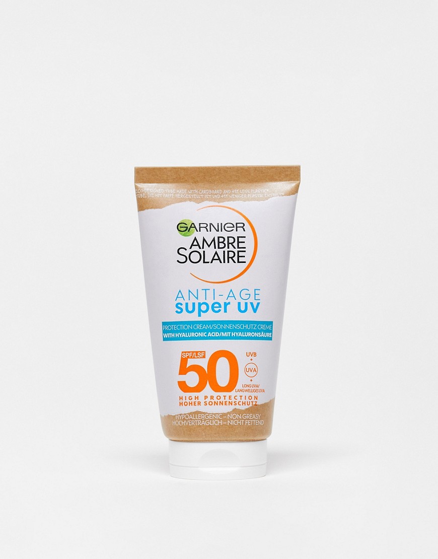 Garnier Ambre Solaire Anti-age Super UV Face Protection Cream SPF50 50ml-No Colour