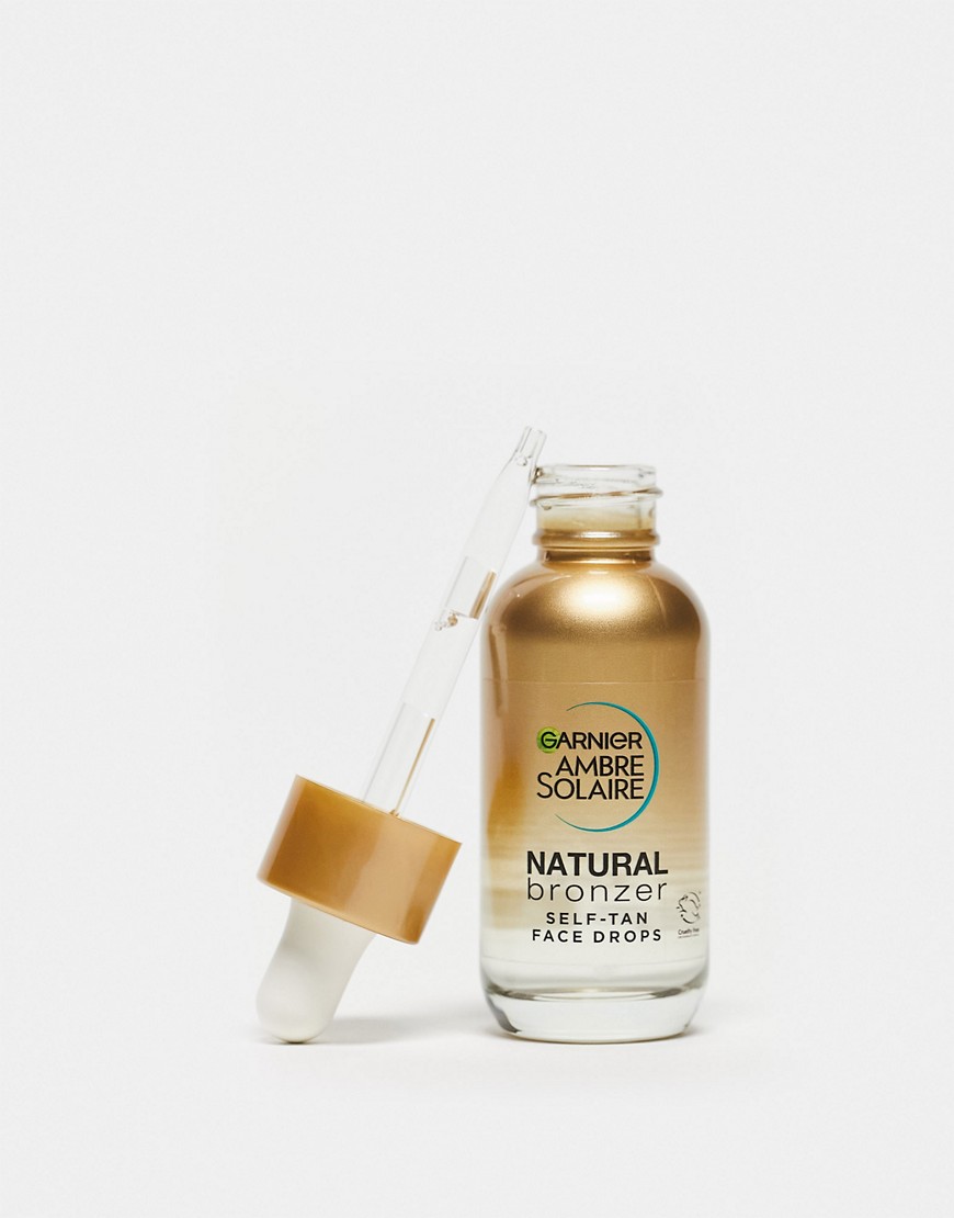 Garnier Ambre Solaire Natural Bronzer Self Tan Drops For Face 30ml-No Colour