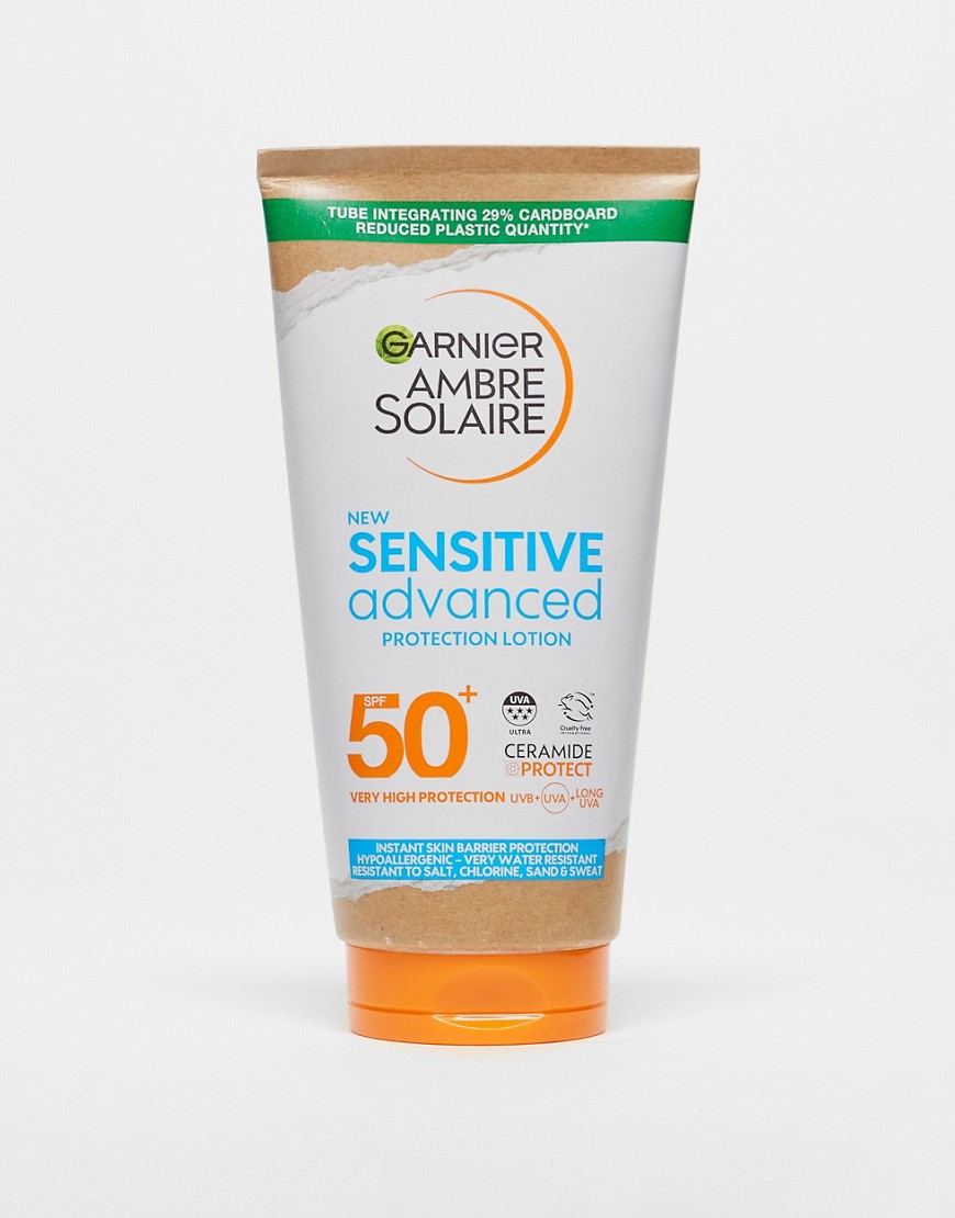 Garnier Ambre Solaire SPF 50+ Sensitive Advanced Hypoallergenic Sun Cream, 175ml-No Colour