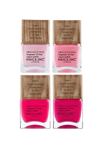 Nails.INC Best Of Blush 4-Piece Plant Power Nail Polish Set