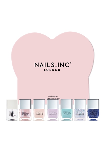 Nails.INC Heart To Get 7-Piece Nail Polish Set