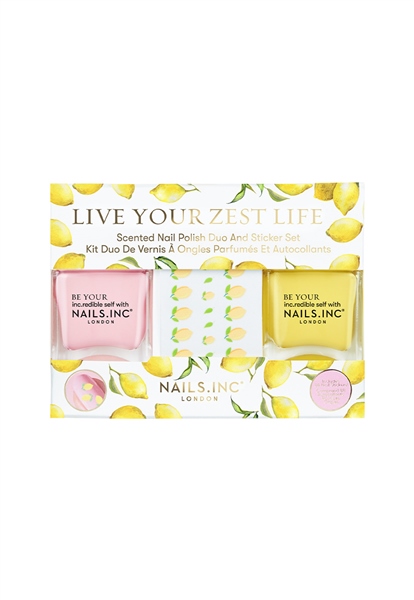 Nails.INC Live Your Zest Life Nail Polish And Stickers Set