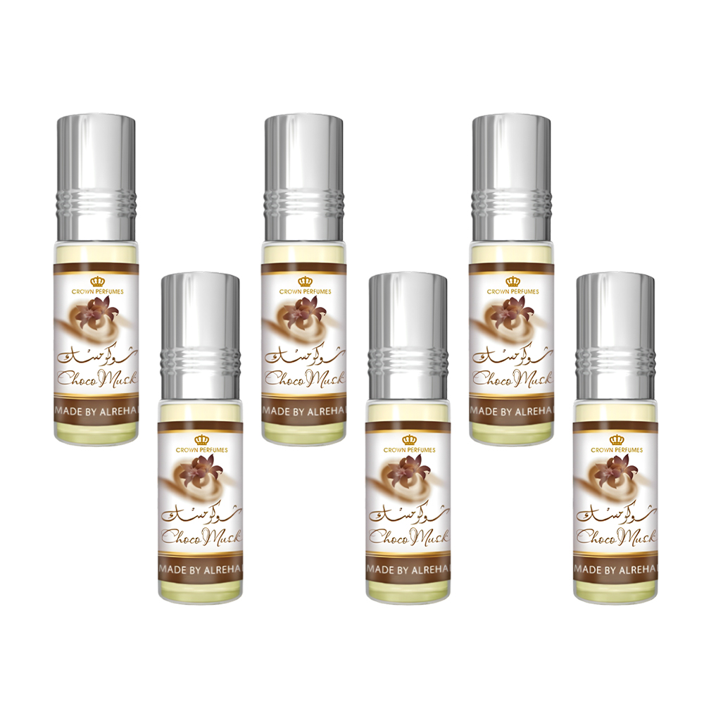 Al Rehab – Choco Musk Roll On Perfume 6 Pack (6 X 6ml)