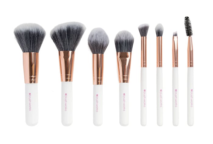 Brushworks Brushworks Brushworks Exclusive Makeup Brush Set Pink
