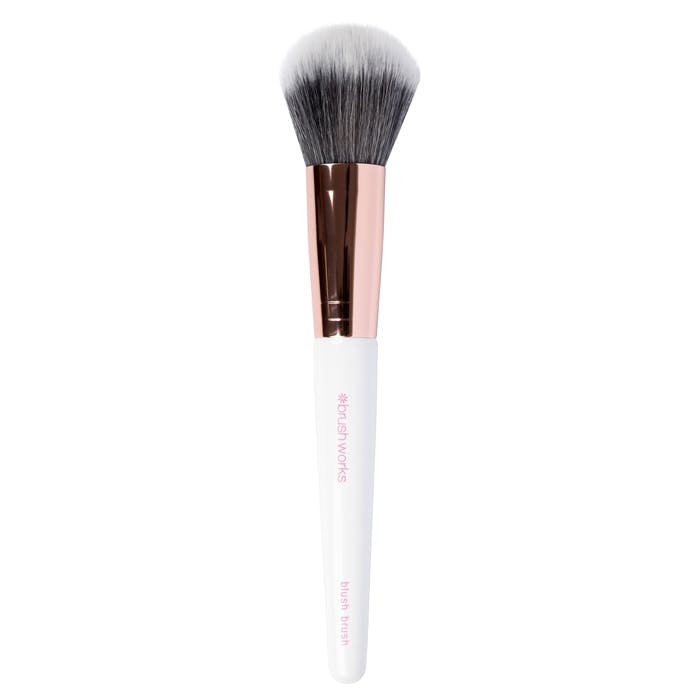 Brushworks Brushworks Brushworks – White & Gold Blush Brush