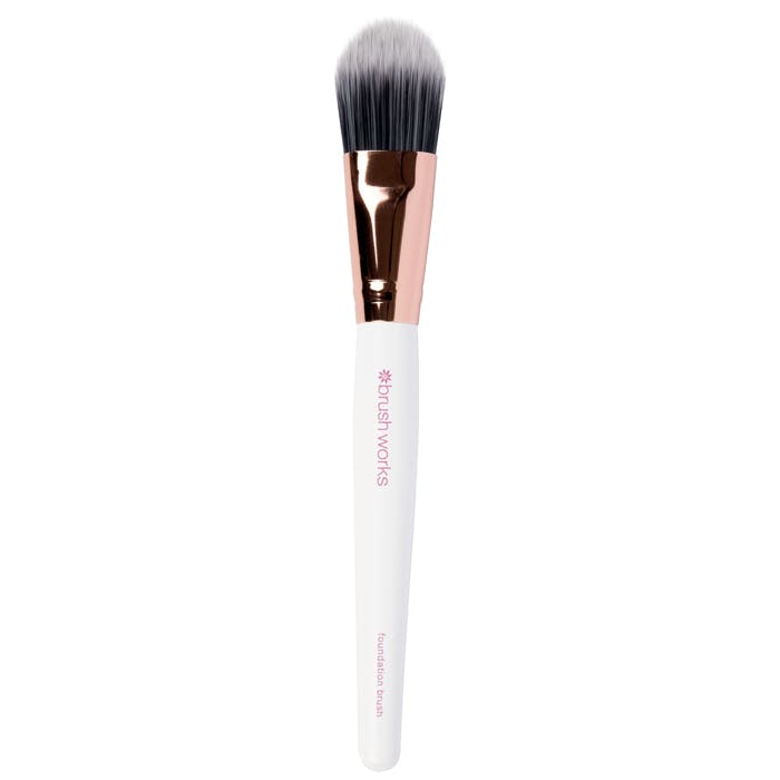 Brushworks Brushworks Brushworks – White & Gold Foundation Brush