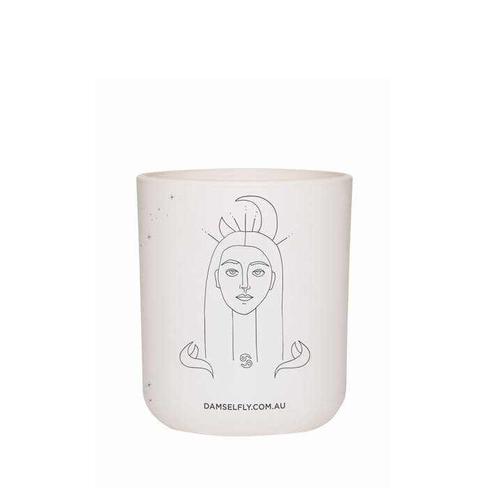 Damselfly Zodiac Damselfly Cancer Zodiac Candle 300g