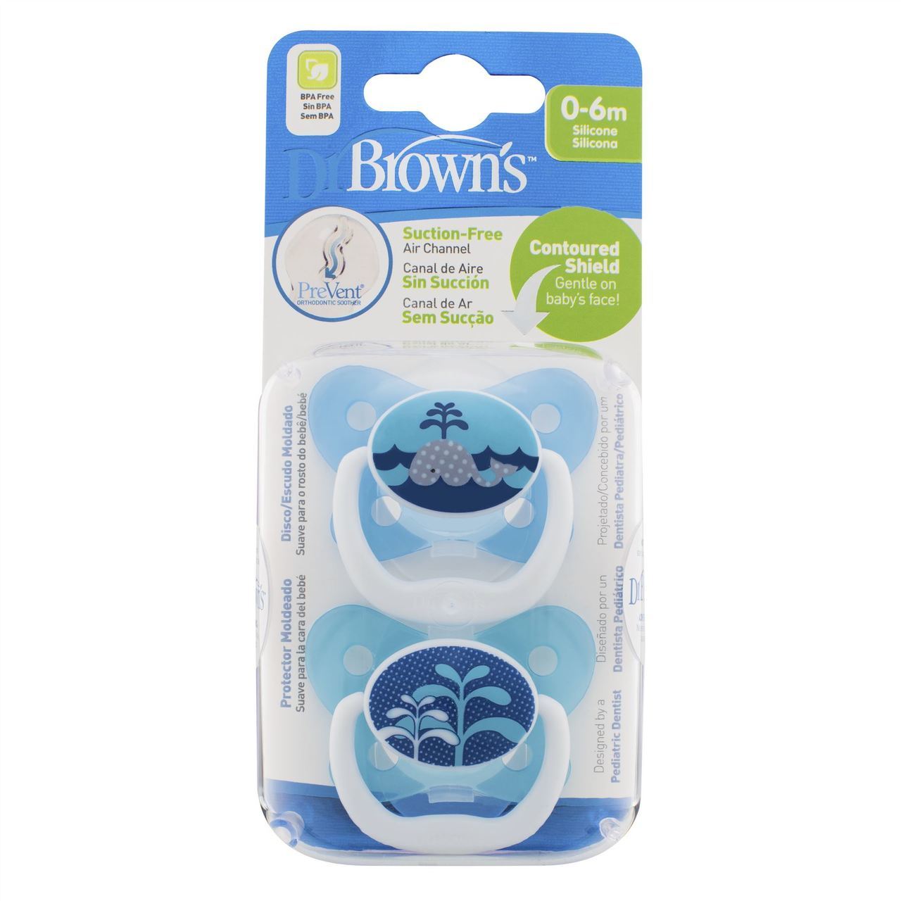 Dr Brown – Options+ Prevent Soother Blue