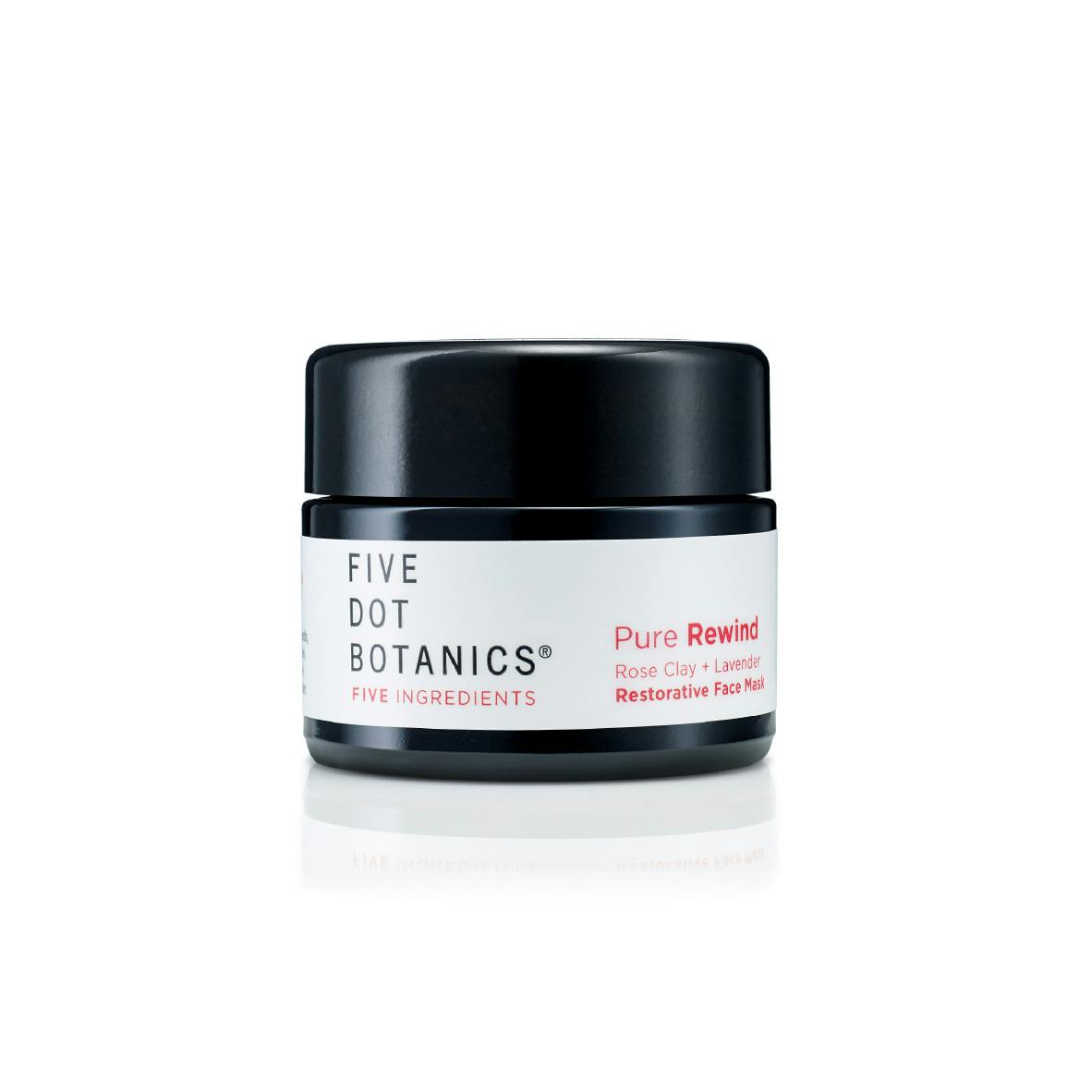 Five Dot Botanics Five Dot Botanics Pure Rewind, Rose Clay + Lavender, Restorative Face Mask 30ml