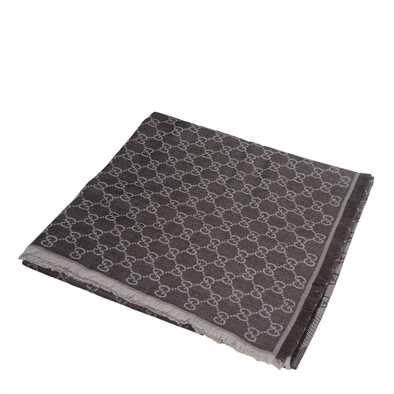 Gucci – Brown Wool Scarf Shawl