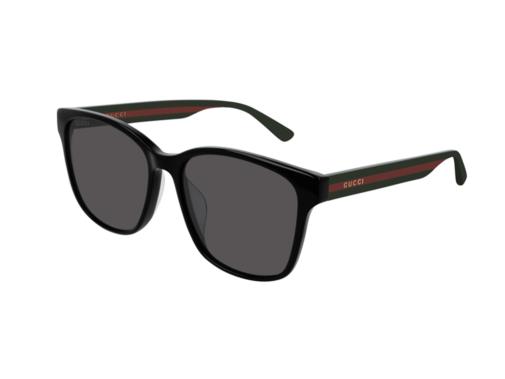 Gucci – Grey Rectangular Unisex Sunglasses GG0417SK 001 56