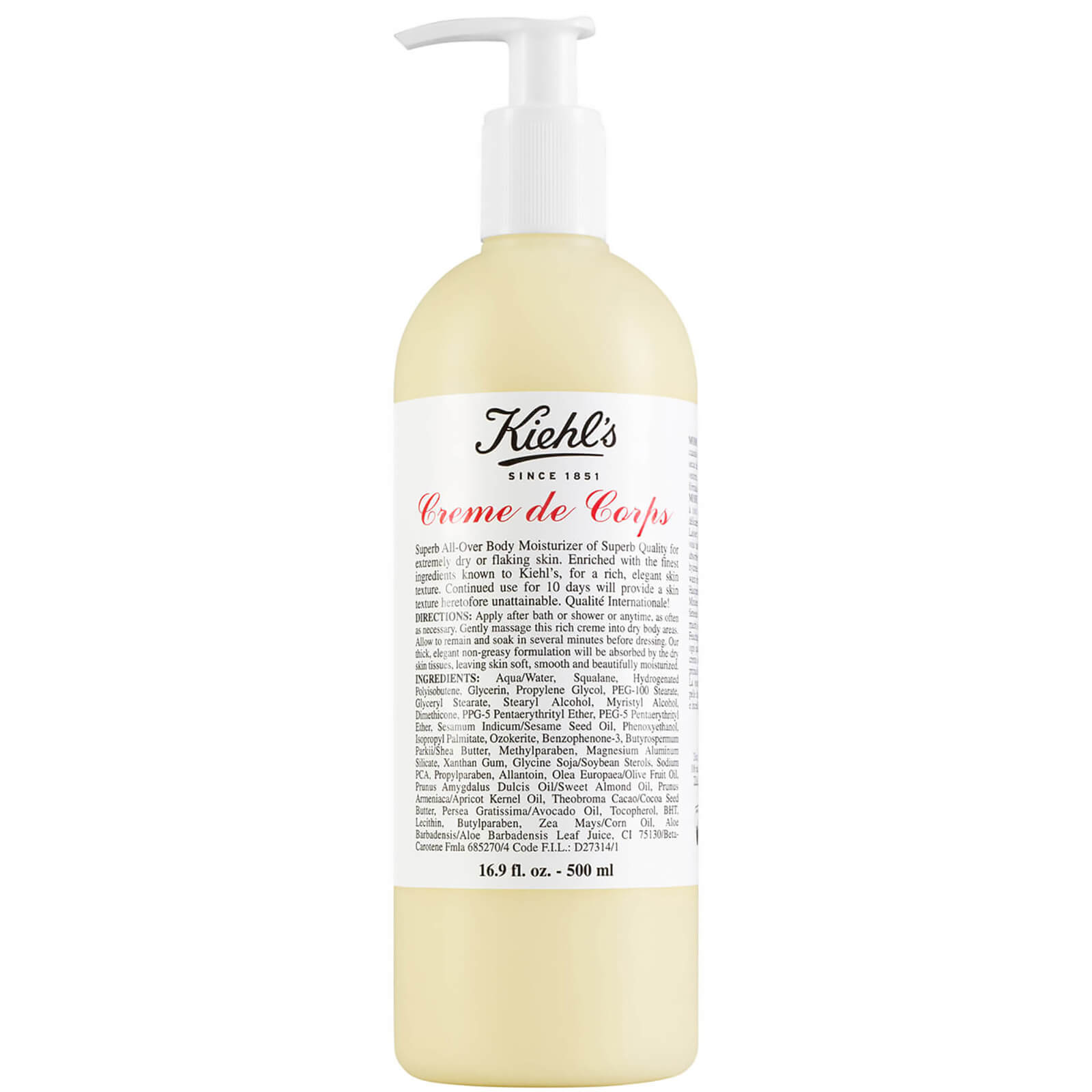 Kiehl’s Creme De Corps 500ml – Super Size