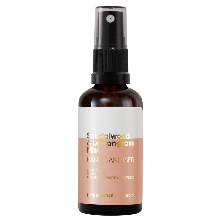 Let’s Sanitise Let’s Sanitise Let?s Sanitise Sandalwood & Lemongrass Sanitiser Mist Spray 50ml