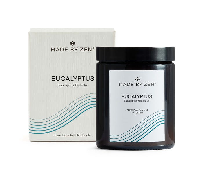 Made By Zen Made By Zen MADE BY ZEN ESSENTAIL OIL CANDLE – EUCALYPTUS 140G
