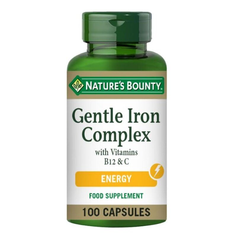 Nature’s Bounty – Gentle Iron Complex With Vitamins B12 & C