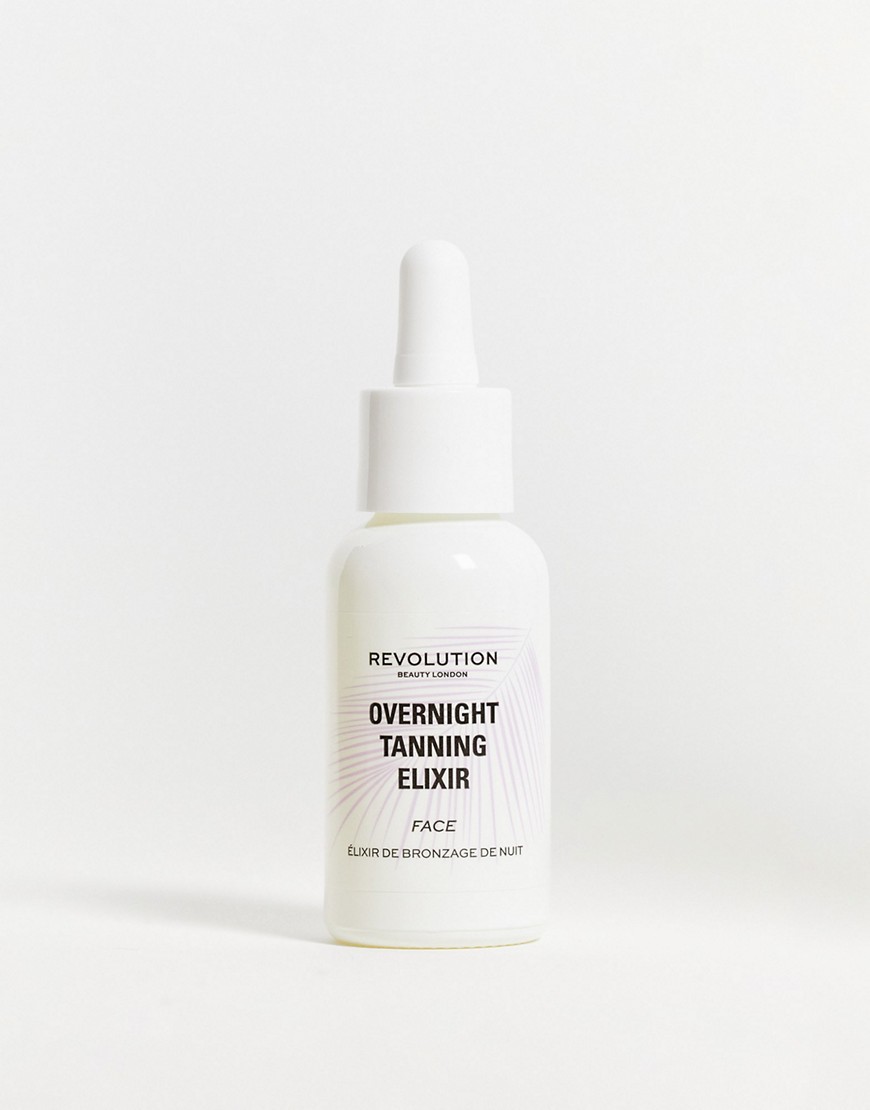 Revolution Beauty Overnight Face Tan Elixir-No Colour