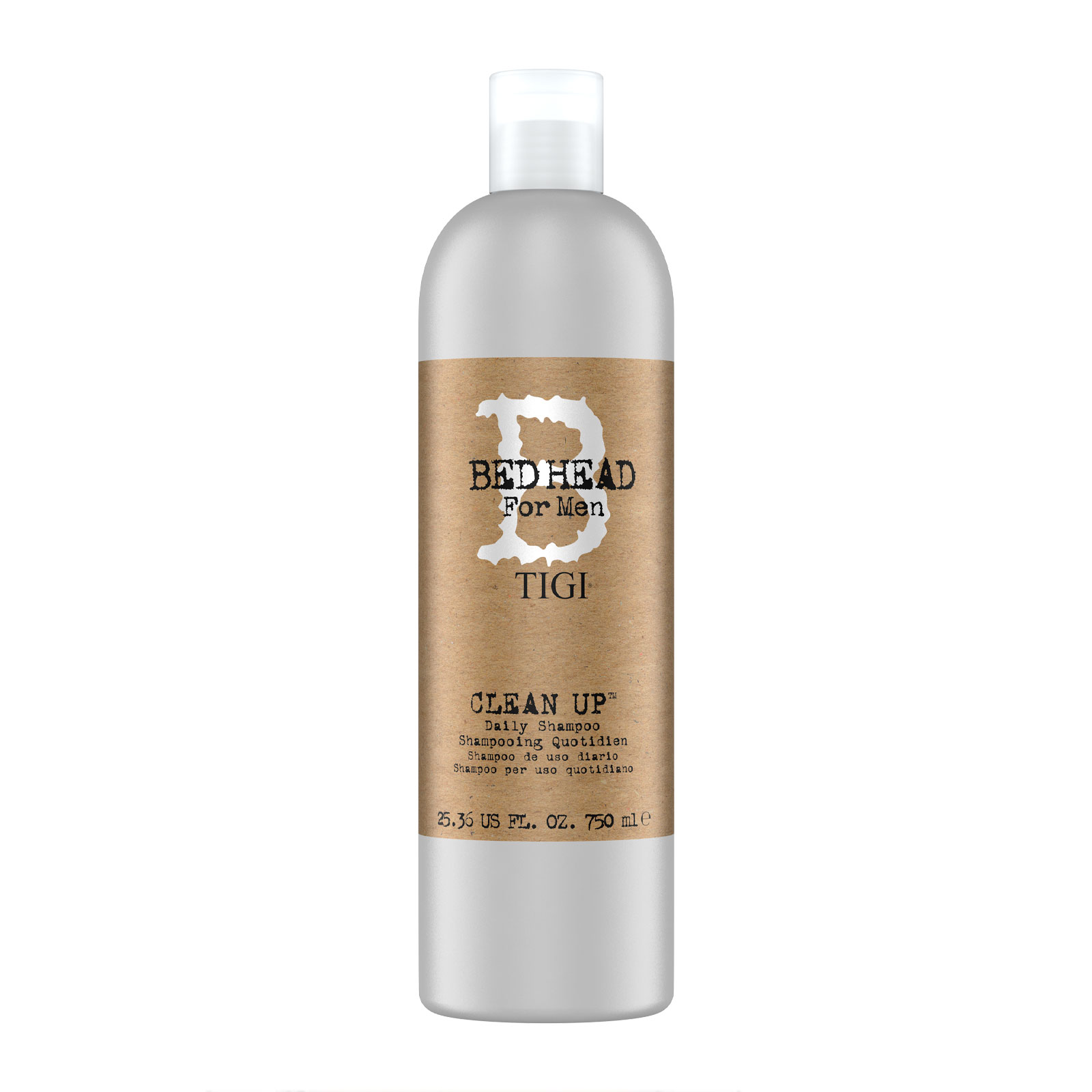 Bed Head For Men By Tigi Clean Up Mens Daily Shampoo For Normal Hair 750Ml