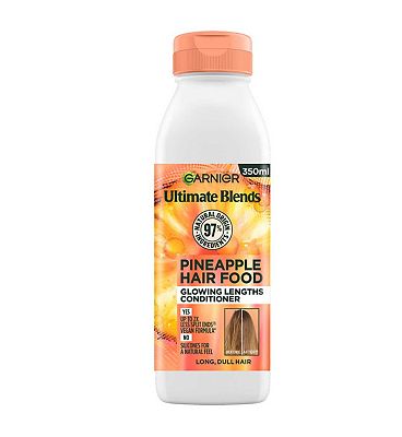 Garnier Ultimate Blends Glowing Lengths Pineapple & Amla Hair Food Conditioner For Long Dull Hair 350ml