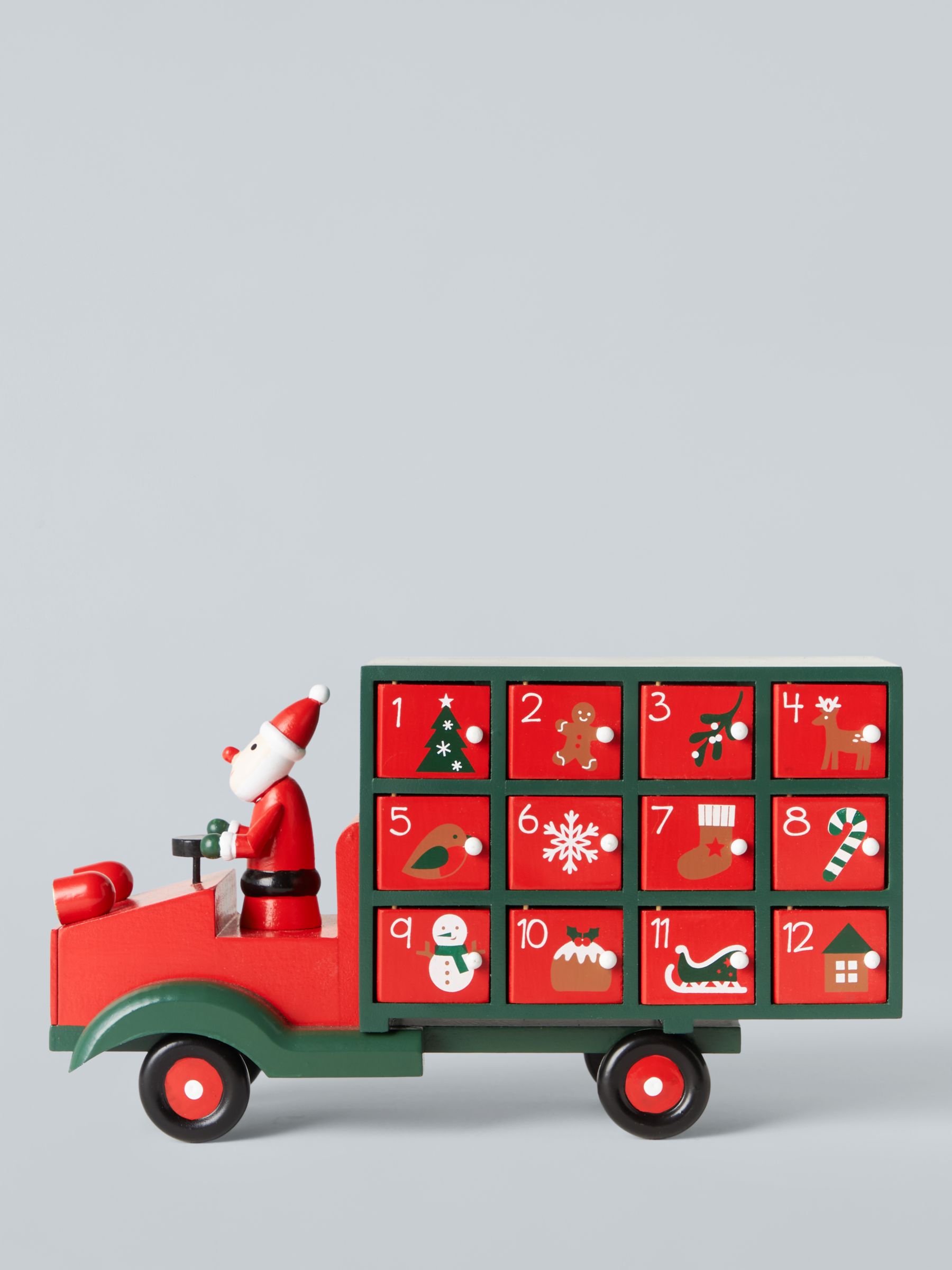 John Lewis Santa’s Truck Wooden Advent Calendar