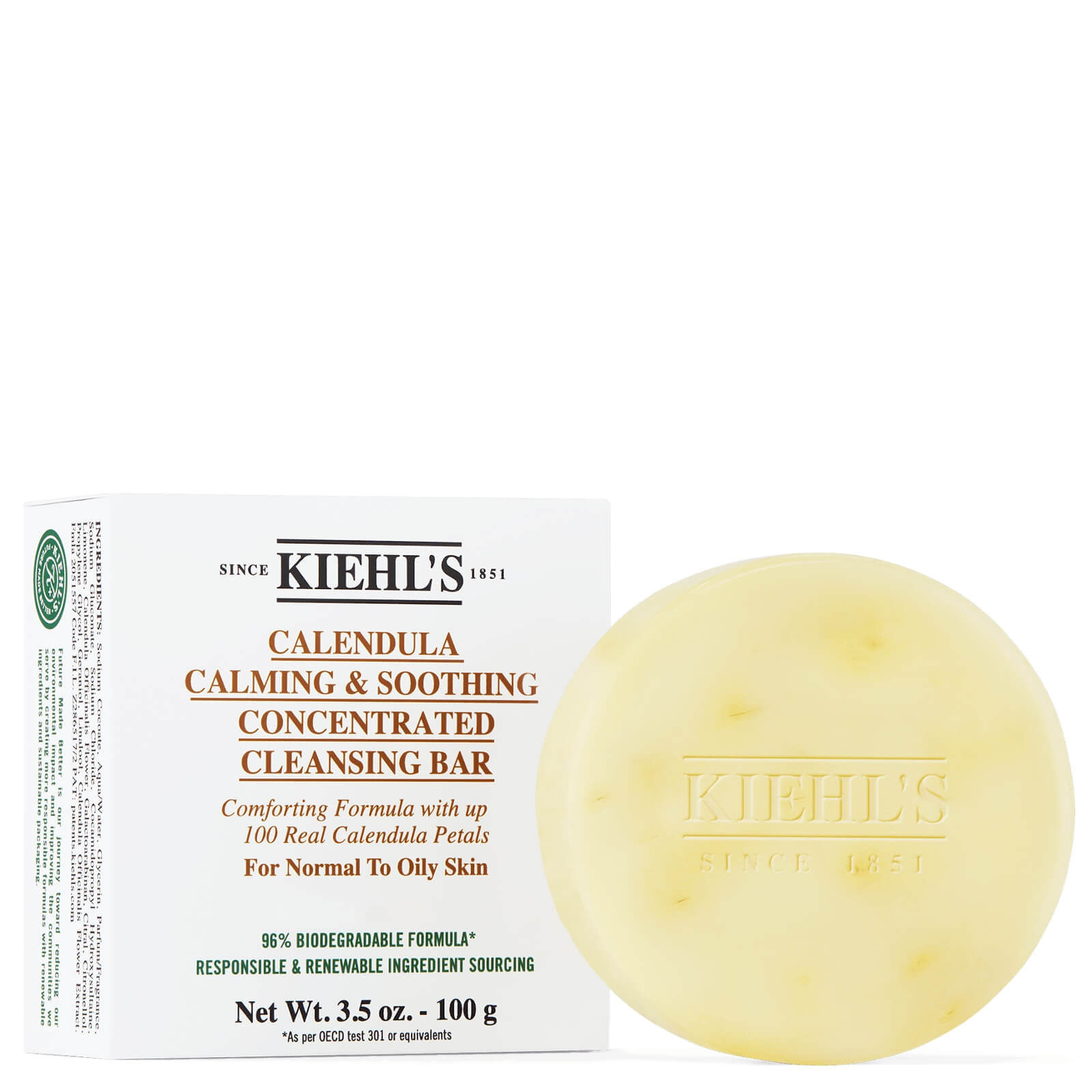 Kiehl’s Calendula Calming And Soothing Concentrated Cleansing Bar 100g