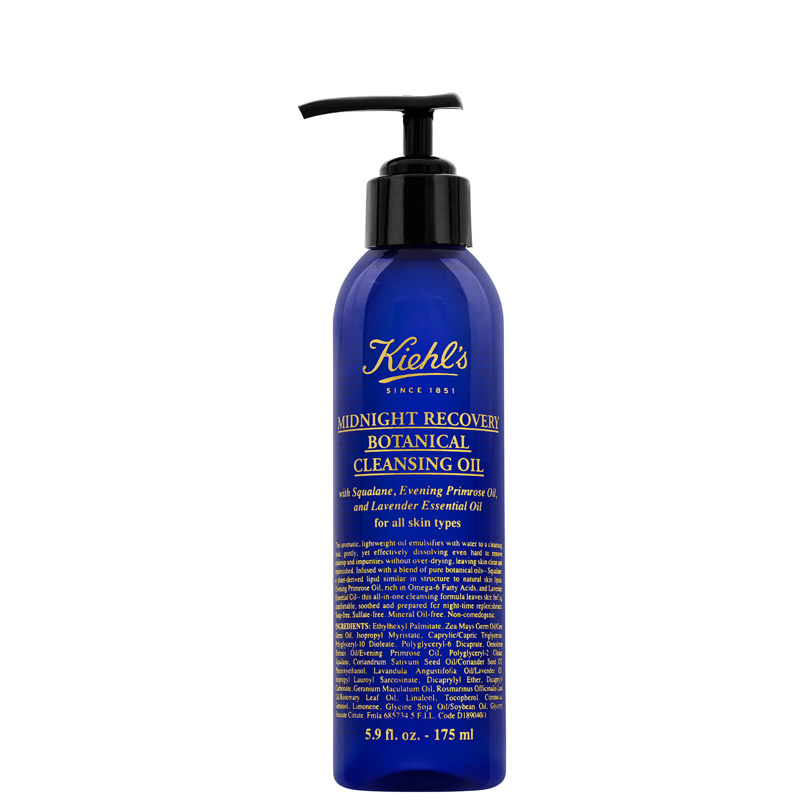 Kiehl’s Midnight Recovery Botanical Cleansing Oil (Various Sizes) – 175ml