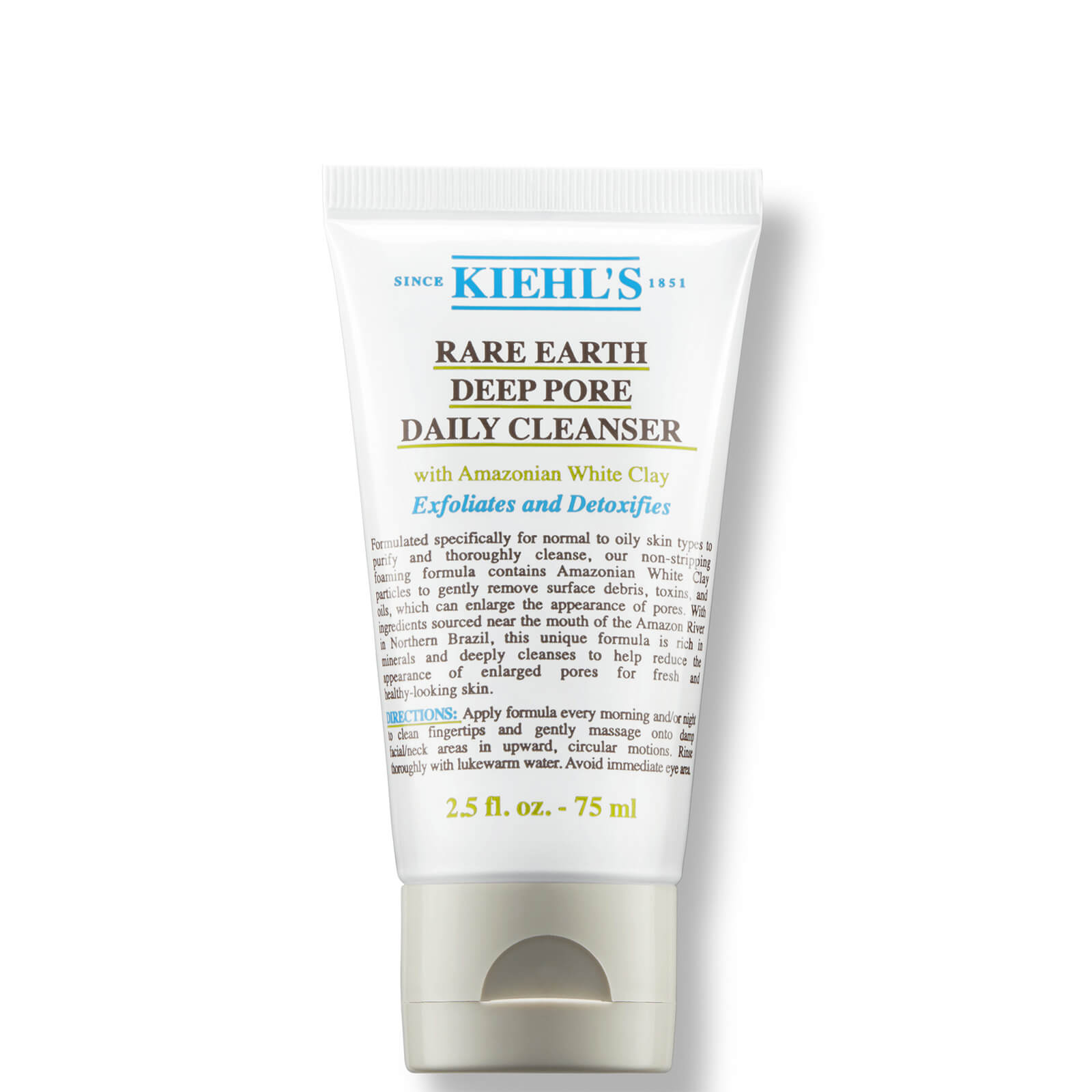 Kiehl’s Rare Earth Deep Pore Daily Cleanser (Various Sizes) – 75ml