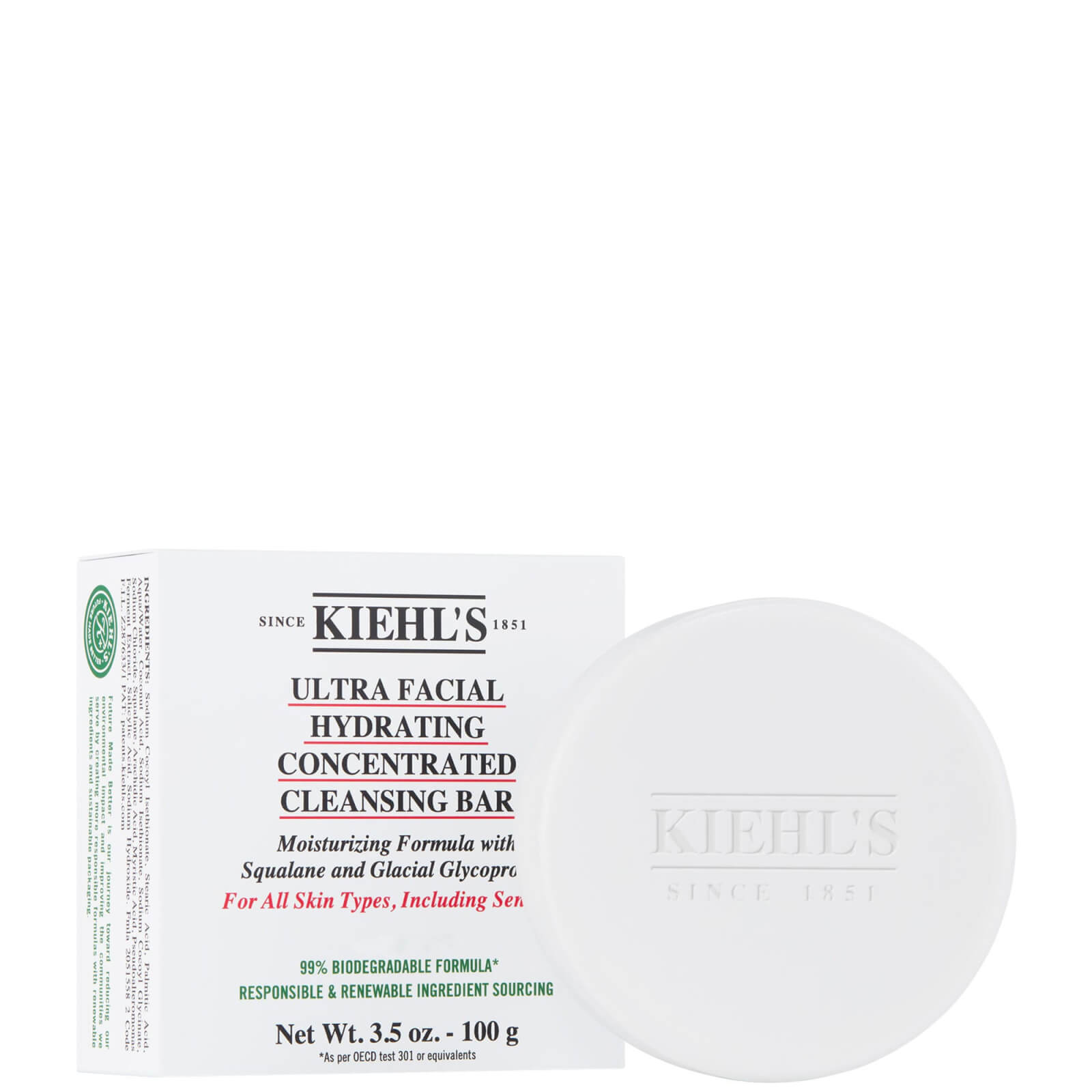 Kiehl’s Ultra Facial Hydrating Concentrated Cleansing Bar 100g