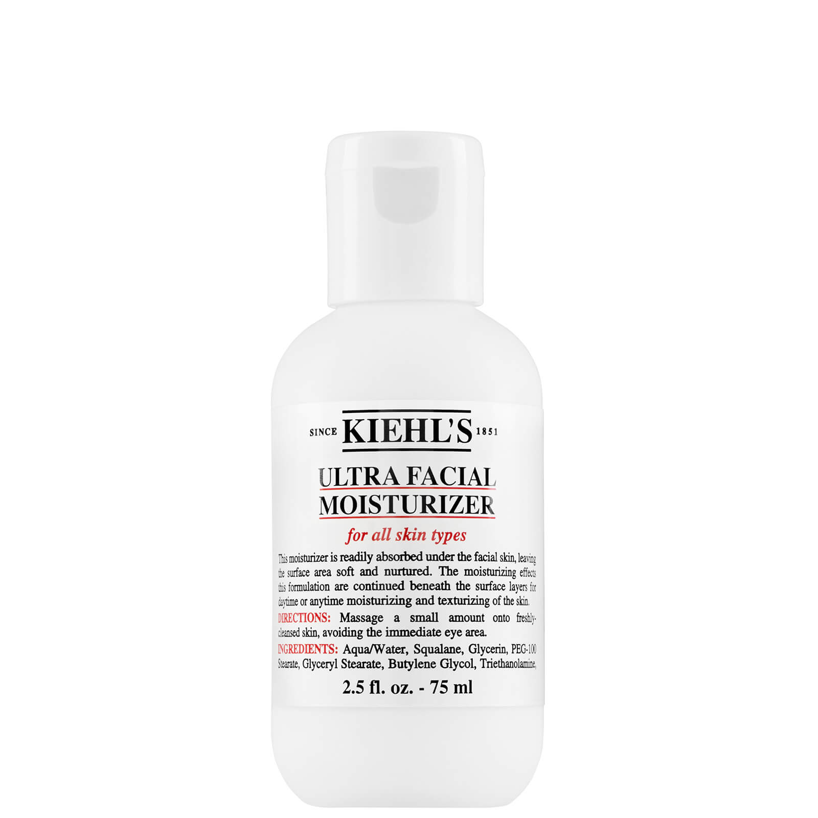 Kiehl’s Ultra Facial Moisturiser (Various Sizes) – 75ml