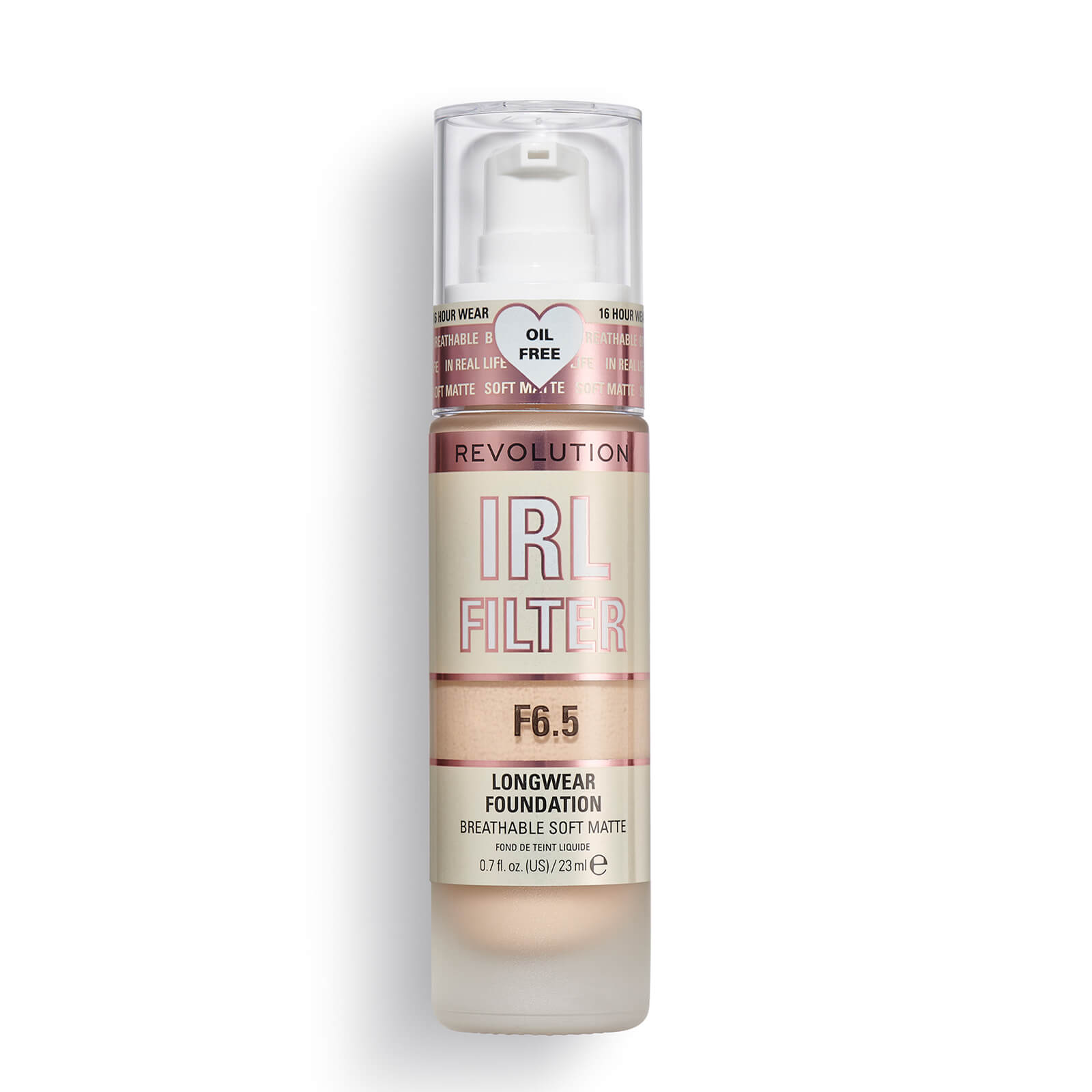 Makeup Revolution IRL Filter Longwear Foundation 23ml (Various Shades) – F6.5