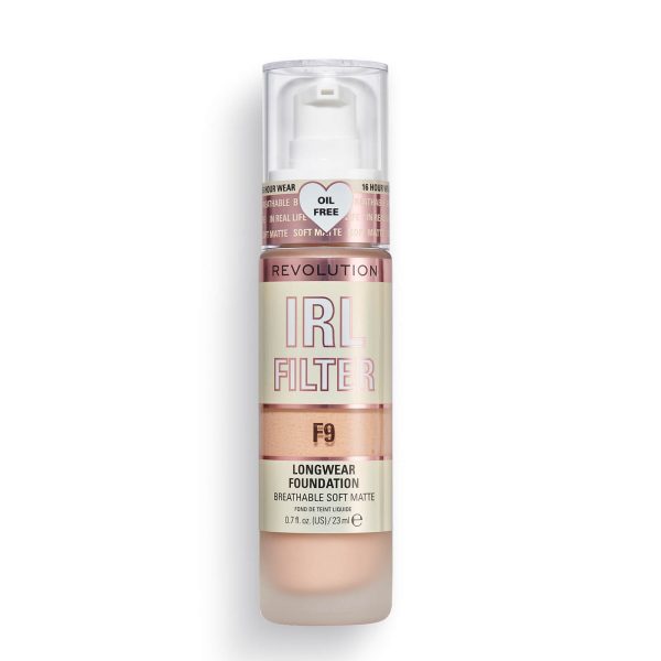 Makeup Revolution IRL Filter Longwear Foundation 23ml (Various Shades) - F9