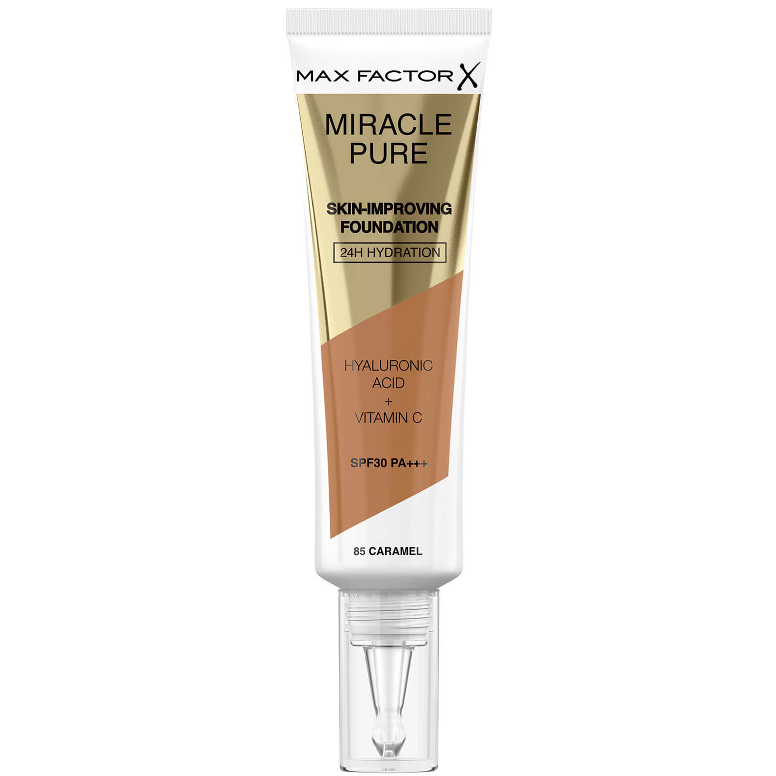 Max Factor Miracle Pure Skin Improving Foundation 30ml (Various Shades) – Caramel