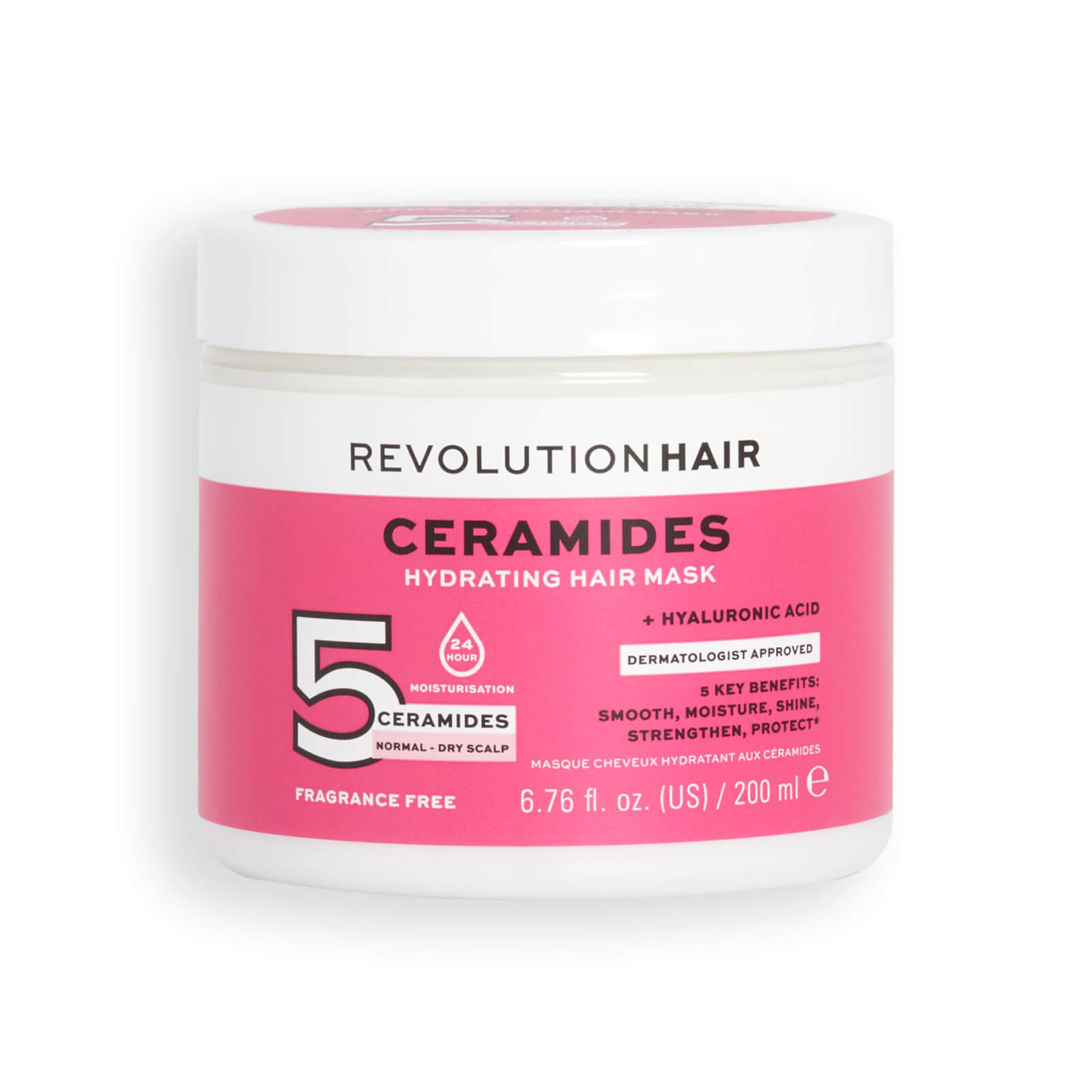 Revolution Haircare 5 Ceramides And Hyaluronic Acid Hydrating Hair Mask 200ml