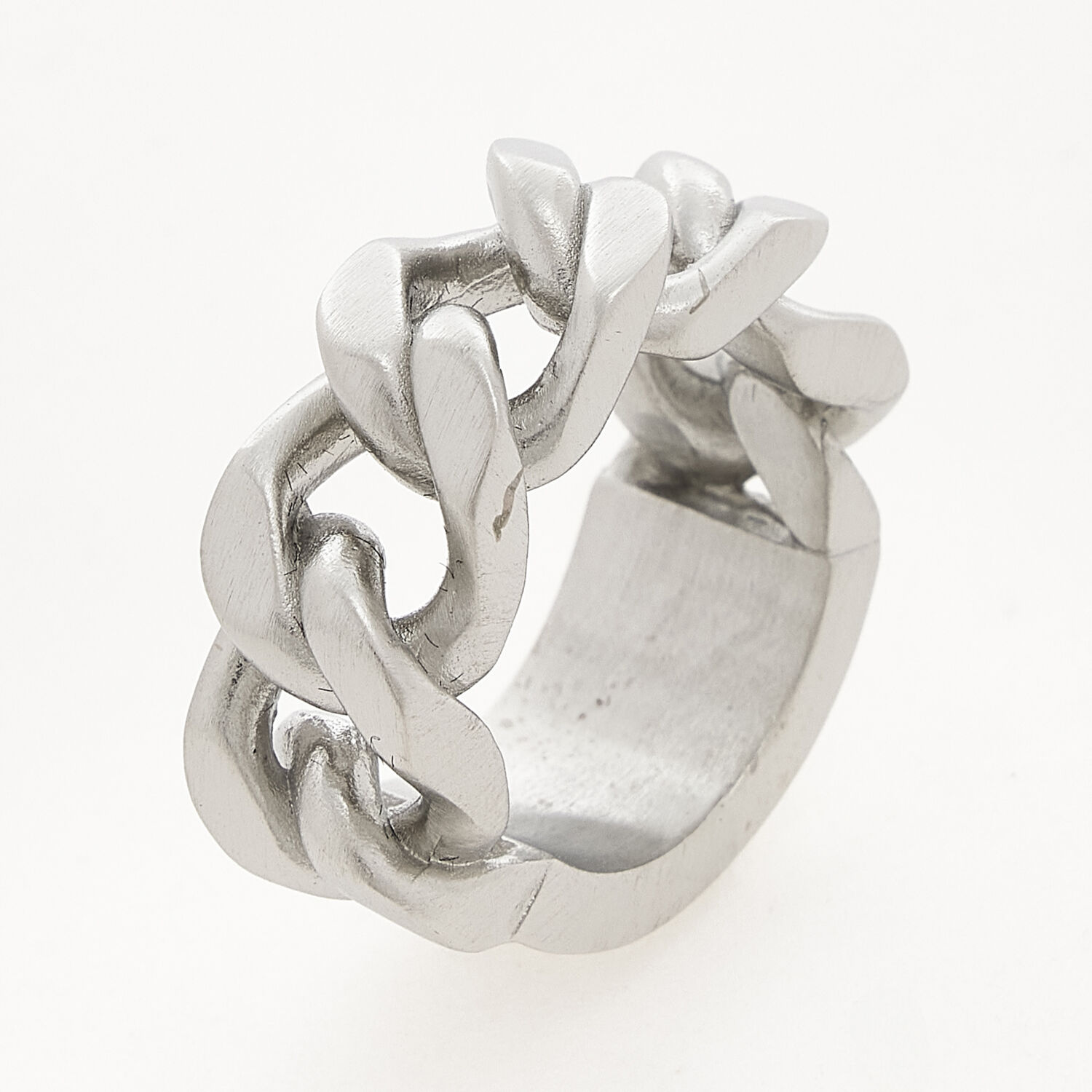 Silver Plated Chain Ring