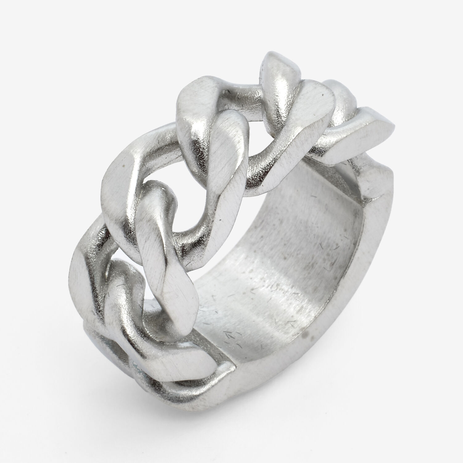 Silver Tone Chain Ring