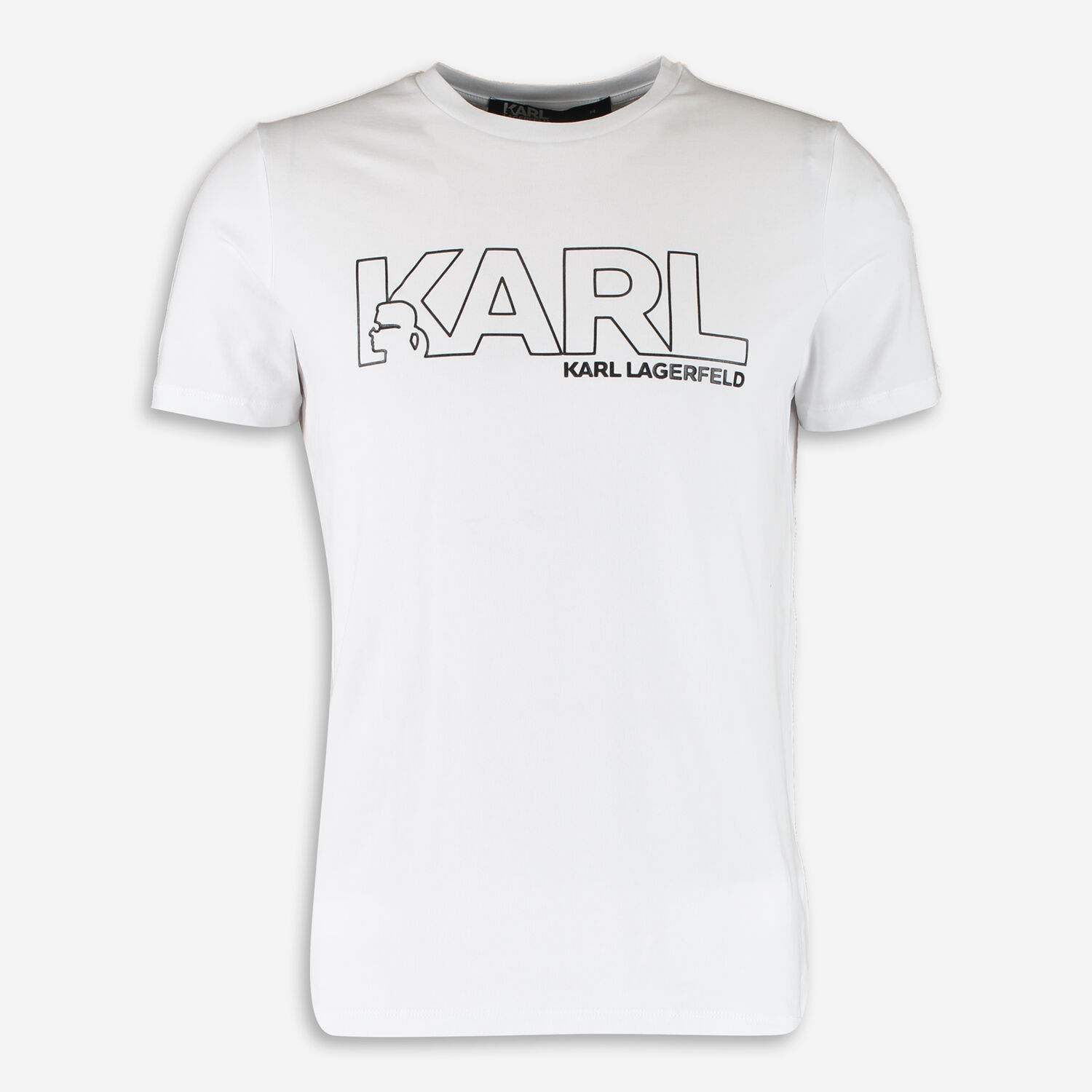 White Outline Logo T Shirt